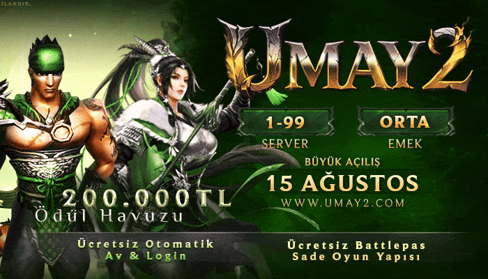 Umay2 1-99 Efsane Emek Server 2025 banner