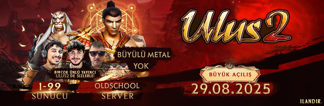 Ulus2 1-99 Oldschool yapısıyla 29 Ağustos'ta sizlerle banner