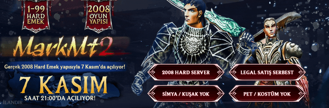 MarkMt2 1-99 Hard emek yapısıyla 7 Kasımda sizlerle banner