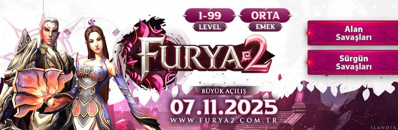 Furya2 1-99 Orta Emek yapısıyla 7 Kasımda sizlerle banner