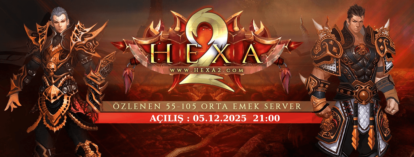 Hexa2 55-105 Emek Server | 5 Aralık Cuma'da Yeni Sezon Başlıyor! banner