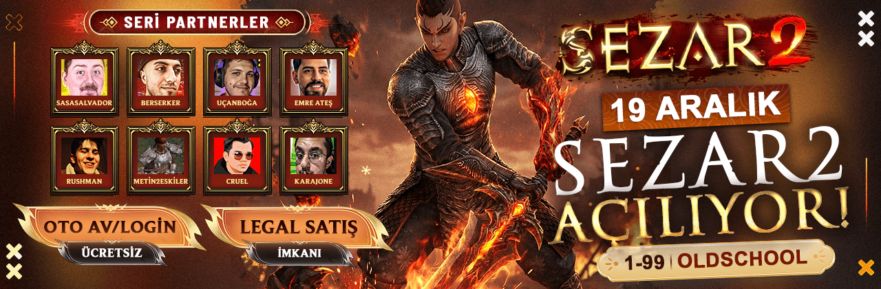 Sezar2 Winter Sezonu Emek Server - 19 Aralık Cuma Açılıyor banner