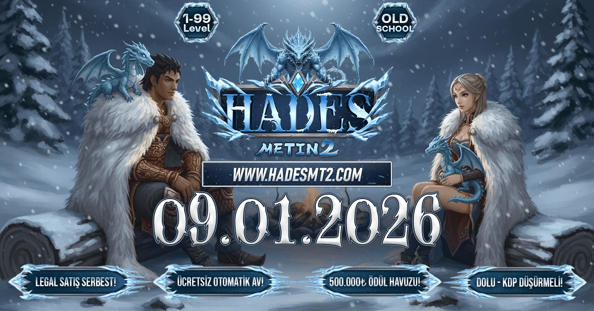 HadesMt2 - 1-99 Oldschool Emek Server | 9 Ocak 2026 Açılış banner