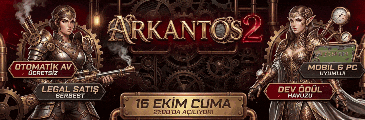 Arkantos MT2 Reloaded | 55-120 Mobil+PC · PVP Arena · Oto Av banner