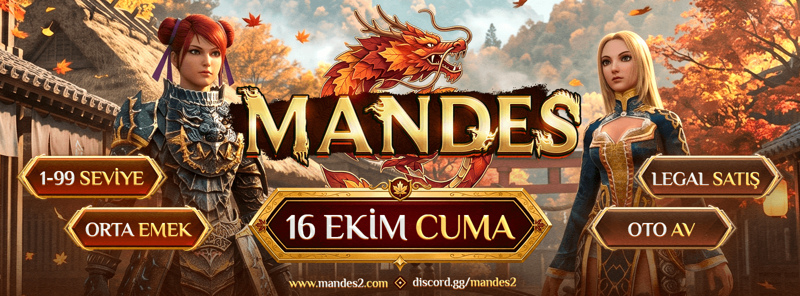 Mandes MT2 | 1-99 Newschool · 75K TL · Simya/Kuşak Yok banner