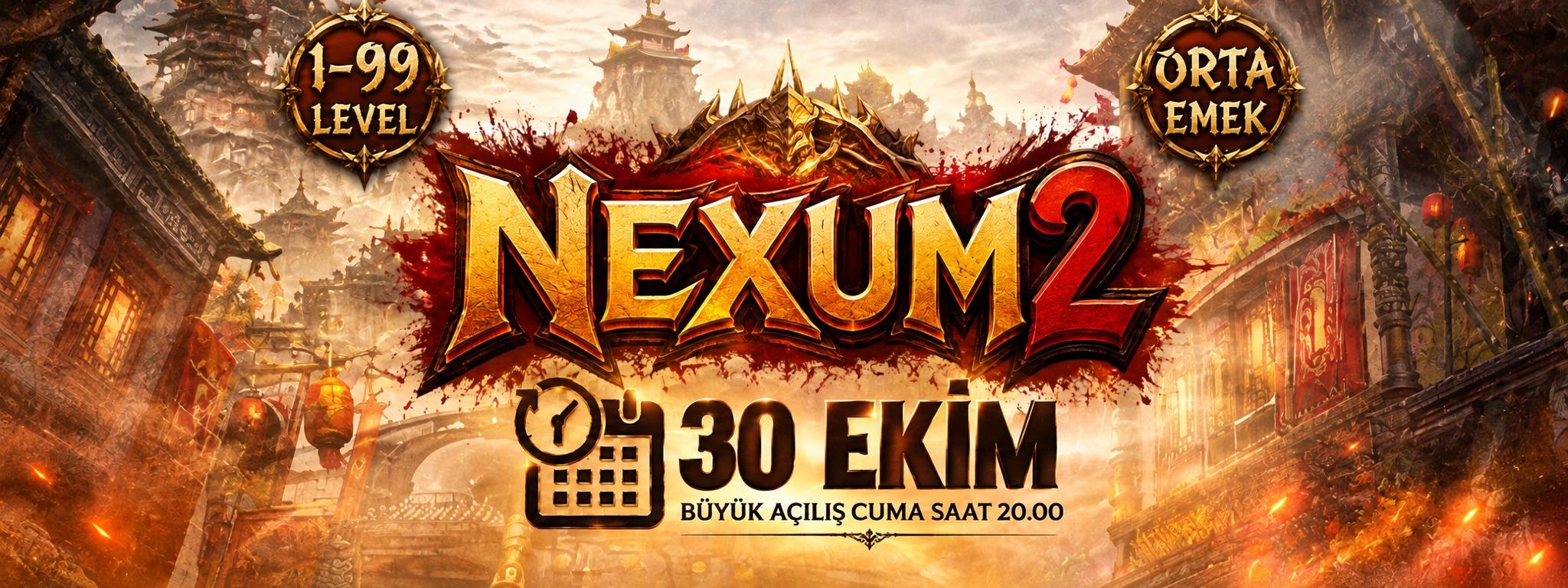 Nexum MT2 | 1-99 Orta Emek · TL Ödüllü · Lycan Yok · Simya Yok banner