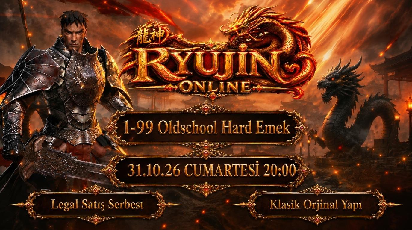 Ryujin MT2 | 1-99 Oldschool 2009-2010 · Legal Satış · P2W Yok banner