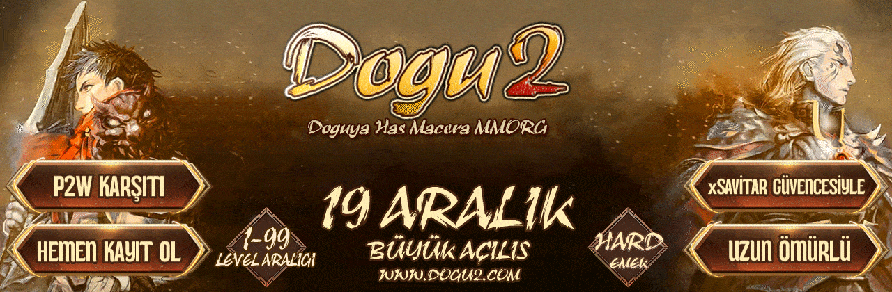 Dogu2 Hard Emek 1-99 Server - 19 Aralık Cuma Açılıyor banner